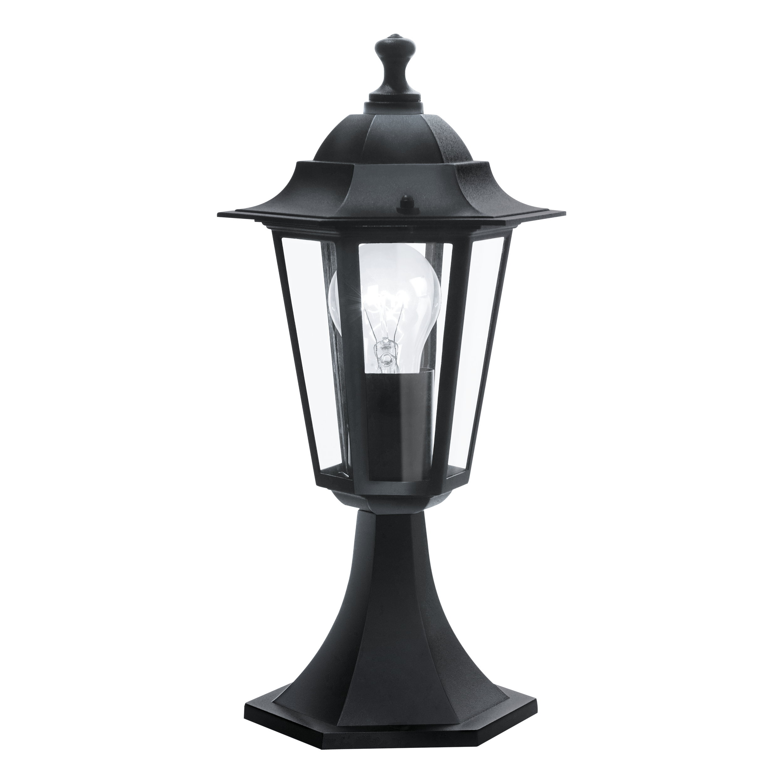 22472 Уличный светильник черный 1xE27 3000K H385 D195 IP44 EGLO