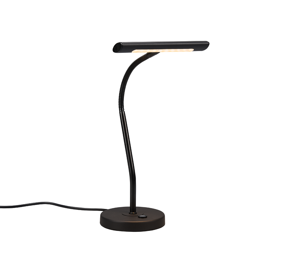 579790132 CURTIS Настольная лампа гибкая черная, 4xSTEP DIM с выключателем, LED 4 Вт 430 лм 3000 К,
