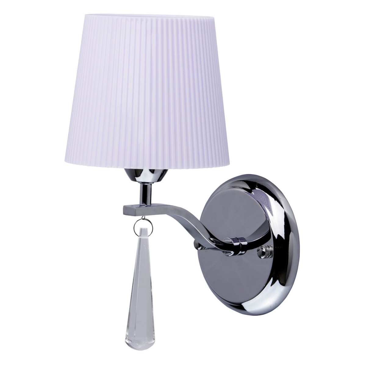 101021001 Prato Sienas lampa hroms, adažurs plastiks violeta krāsa 1xE14 H280 D190 MW