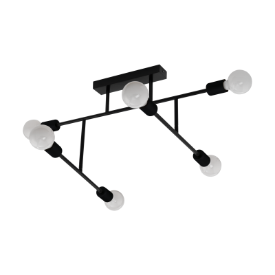 98034 Подвесной светильник, чёрный 6xE27 H350 510x890 EGLO