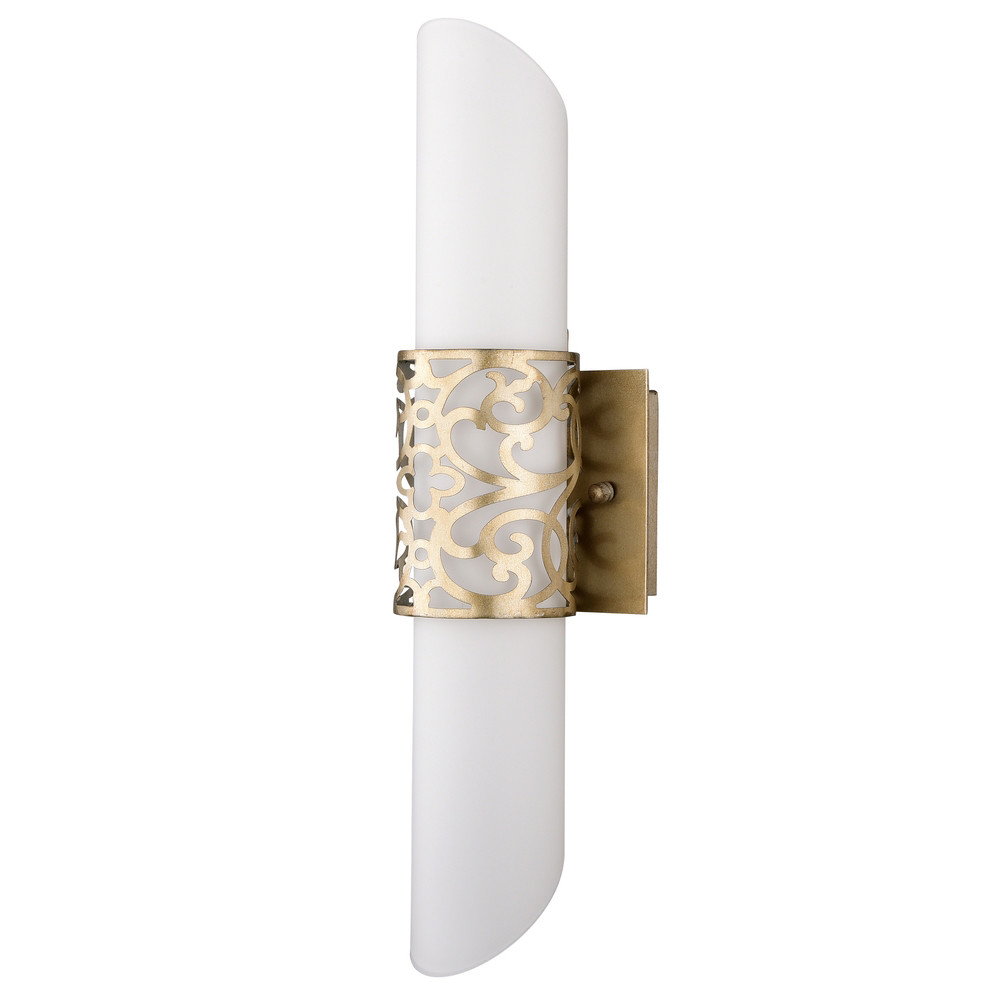 H260-02-N Светильник настенный, золото, плафон стекло белый 2xE14 H457mm D120mm MAYTONI