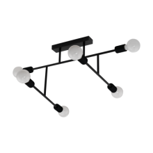 98034 Lustra, melna 6xE27 H350 510x890 EGLO